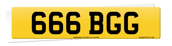 Registration number 666 BGG